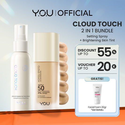 YOU Cloud Touch Dreamy Makeup Setting Spray Makeup + CT Skin Tint Bundle