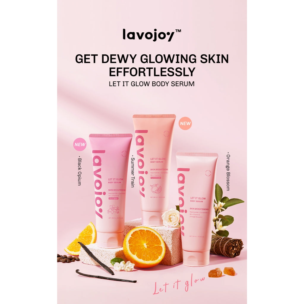 [BUNDLE DAY&NIGHT] Lavojoy Let It Glow Daily Shine Body Serum Instant Tone Up Delicate Rose with SPF 50 PA++++ & Body Serum Skin Brightening | Mencerahkan dan Melembabkan kulit |  Body Serum Siang dan Malam
