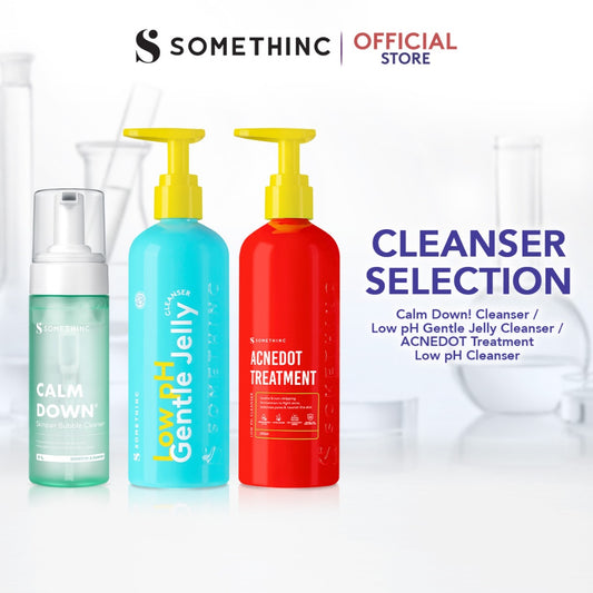 SOMETHINC - Cleanser Series Somethinc Low PH Jelly  | ACNEDOT Treatment Low pH | Calm Down Skinpair Bubble | Sabun Cuci Muka Semua Jenis Kulit Pembersih Kotoran Kulit Tidak Ketarik All Skin Type Gentle Cocok untuk kulit sensitif