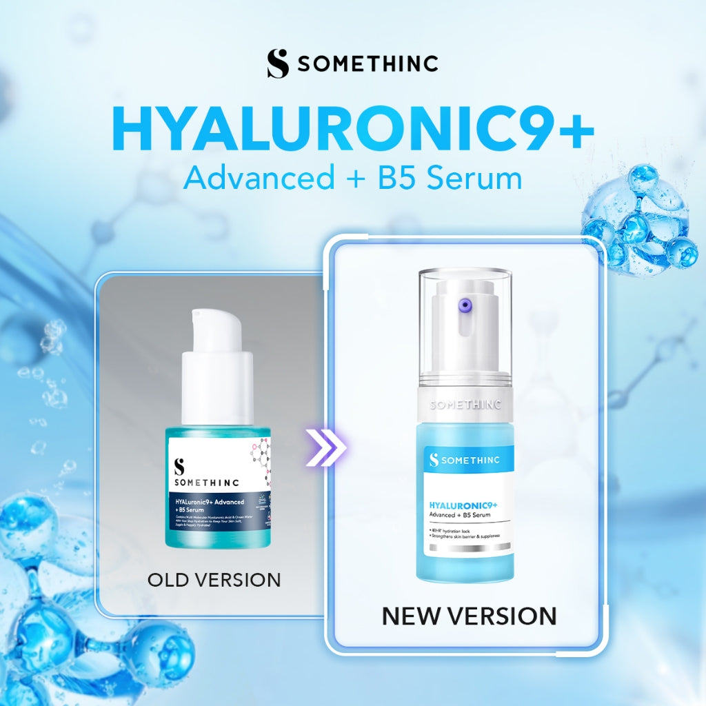 SOMETHINC HYALuronic9+ Advanced + B5 Serum - Memperkuat Skin Barrier Agar Tampil Lebih Plumpy, Halus, dan Segar. Serum Hidrasi Kulit Kering - Serum Menghidrasi Kulit Kering Selama 48 Jam