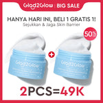 GLAD2GLOW Tremella Vita B5 Sensitive Calming Moisturizer | Gel Day & Night Cream Skincare g2g Pelembab Wajah Pemutih Wajah Mencerahkan g2glow official store