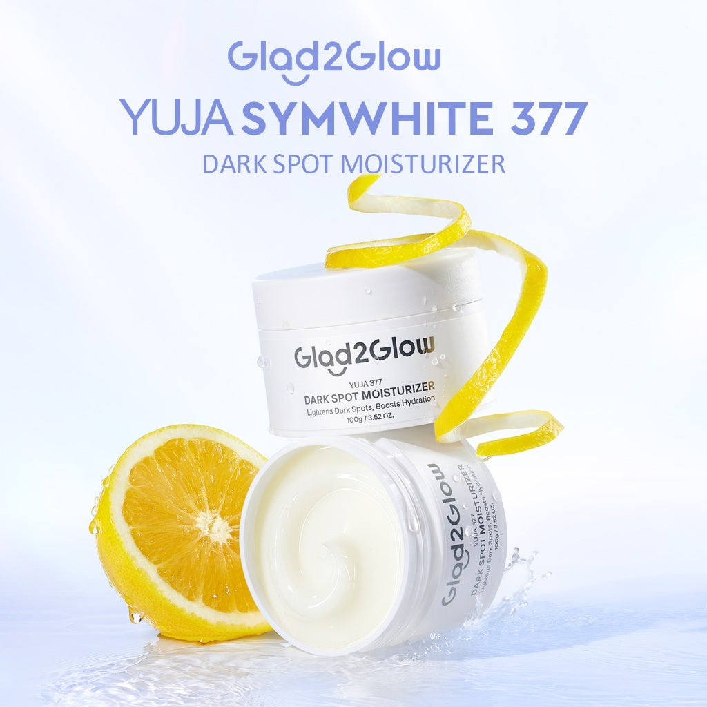 [BIG MOIST]Glad2Glow Yuja Symwhite 377 Dark Spot Moisturizer 100g menghilangkan bekas jerawat brightening night cream day cream Hilangkan Flek & Tenangkan Kulit Skincare Pelembab Esensi Wajah Perawatan Kulit Pelembab Wajah Pembersih day cream tone up g2g