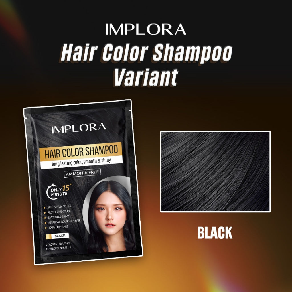 Implora Hair Color Shampoo | Shampoo Pewarna Rambut