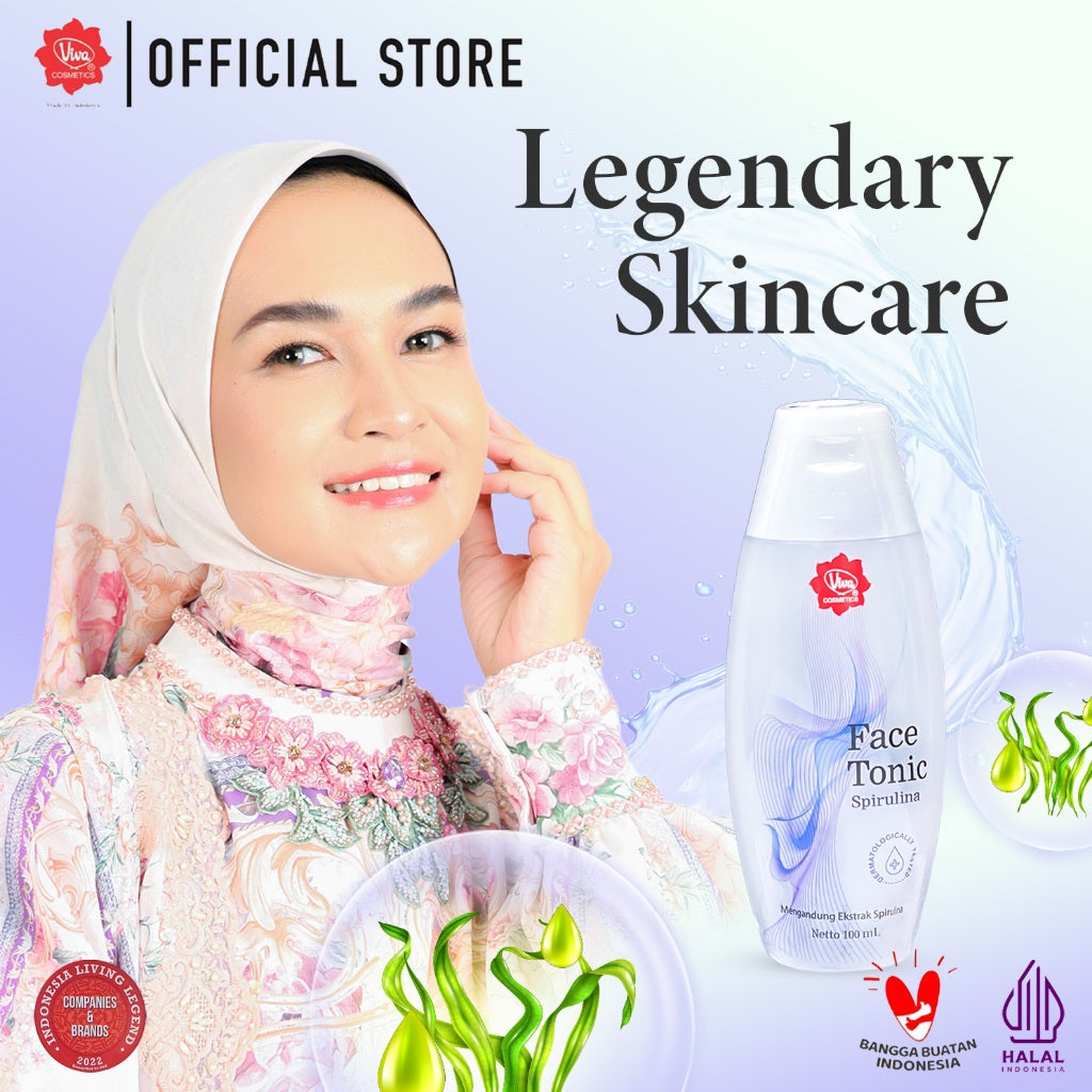 Viva Face Tonic Spirulina (for Normal & Dry Skin) - 100 ml