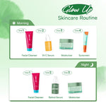 Glowsophy Bundle 3Pcs CICA Panthenol Moisturizer Calming Redness Mugwort Gel Day and Night Skincare 30 ml