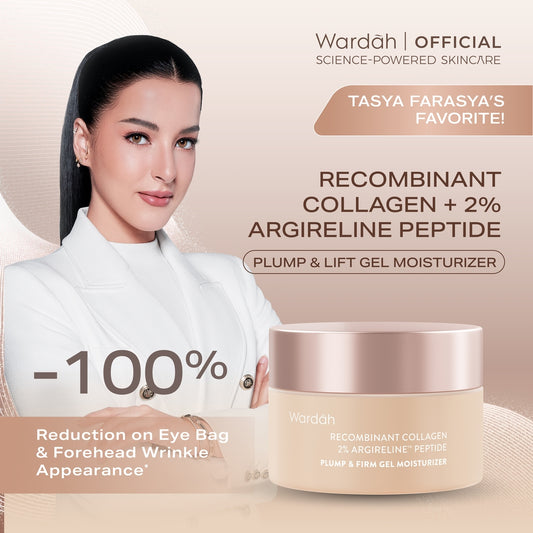 [TASYA FARASYA APPROVED!] Wardah Plump & Firm Recombinant Collagen + 2% Argireline Peptide Gel Moisturizer 30g - Pelembab Skin Care Wajah - Skincare
