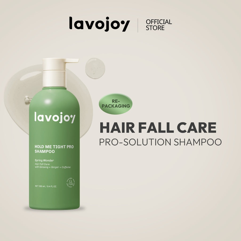 Lavojoy Hold Me Tight Pro Shampoo Spring Wonder | Hair Shampoo | Sampo Rambut | Shampoo Perawatan Rambut Rontok | Mempercepat Pertumbuhan Rambut | Mengurangi Kerontokkan | Sampo Ginseng & Jahe