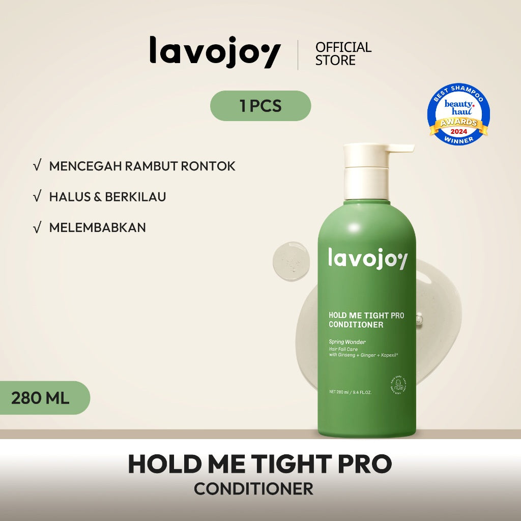 Lavojoy Hold Me Tight Pro Conditioner Spring Wonder | Hair Conditioner | Kondisioner Rambut | Perawatan Rambut Rontok | Mempercepat Pertumbuhan Rambut | Memperkuat Akar | Menutrisi Rambut | Conditioner Ginseng