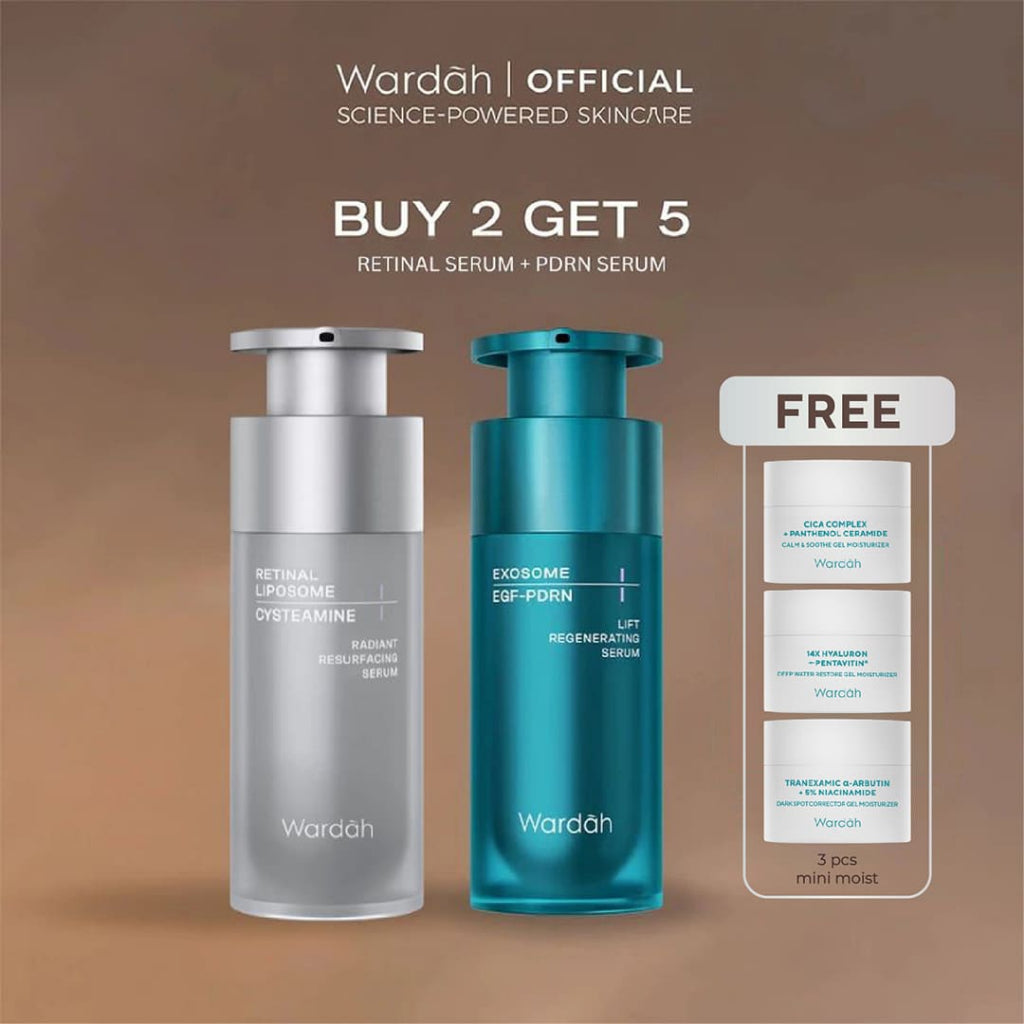 [SASHFIR PICKS!] Wardah Radiant Resurfacing Retinal Cysteamine Serum 30 ml - Serum Pencerah, Penghilang Kerutan, Retinol, Laser Effect, Renewal, Peeling - Skincare