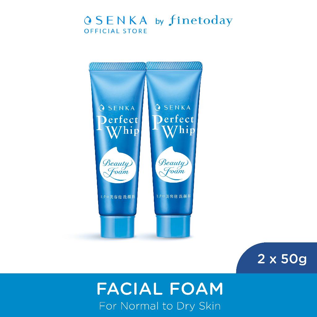 [TWINPACK] SENKA Perfect Whip U Facial Foam From Japan 50gr