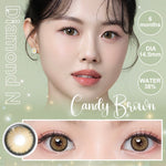 Magister Softlens Minus Brown Series 1pasang lensa kontak warna 14.0~14.5mm dubai Seri Coklat 6Bulan