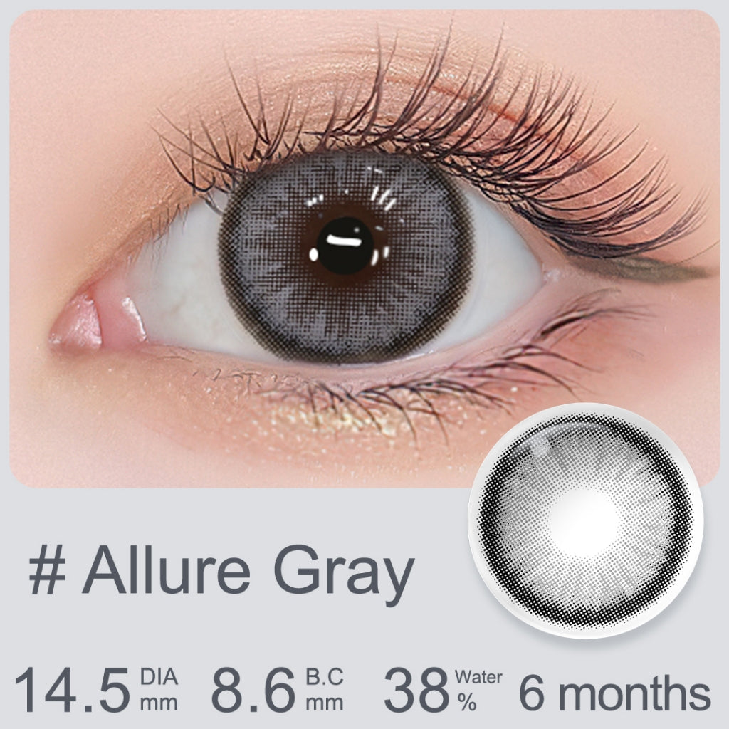 Magister Softlens Minus Gray Series Colored Lenses 14.00mm-14.50mm Seri abu-abu Sepasang 6Bulan