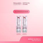 NEW! WARDAH Glossicle Peptide Balm - Ombre Glossicle - Dilengkapi dengan Peptide & UV Filter - Memperkuat Lip Barrier - Tidak Lengket- Glossy - Lip Balm -Lip Tint - Makeup - Natural Gloss - Glossy - Tinted Balm