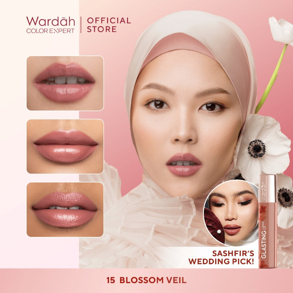 BEST SELLING! WARDAH Glasting Liquid Lip PINK POWER Lip Stain Lipgloss Lipstik Liptint Lip Matte Lipstick Lipcream Cleopatra Look Lip Cream Glossy Lip Longlasting Waterproof Tahan Lama Glaze Lip Makeup Two Tone Lip