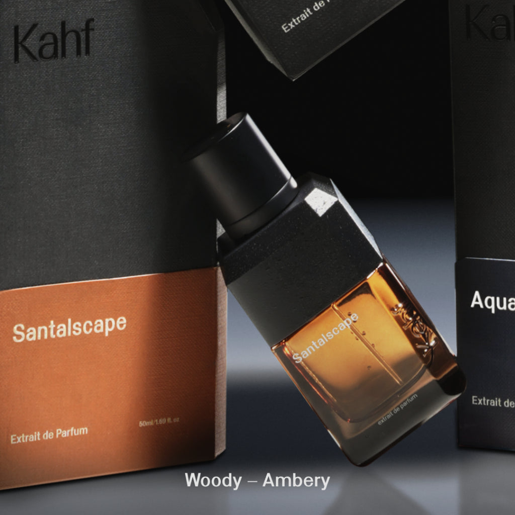 NEW! Kahf Santalscape Extrait de Parfum 50 ml - Oracle Series -  Long-lasting Signature Fragrance  (EDP) with Luxury Elegant Masculine Scent (Woody Ambery aroma) Wangi Tahan Lama