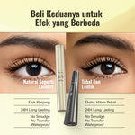 [MASCARA SASHFIR] NEW! WARDAH Hi-Impact Volumizer Mascara 13X Volume & Curl Effect - Mascara Waterproof - Maskara Jigrak - No Fake Lashes - Bulu Mata Lentik Panjang Tebal Tahan Lama - 24 Jam Longlasting, Smudgeproof, No Clumpy - Eye Makeup