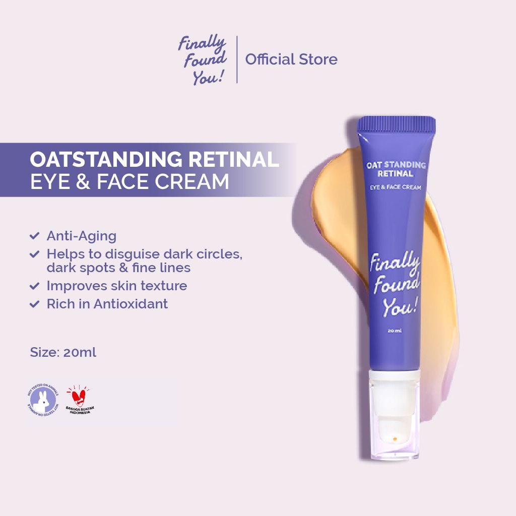 Finally Found You! FFY OATstanding Retinal - 2in1 Eye & Face Cream Krim Mata Panda dan Kerutan 20ml