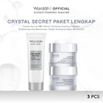 [EXCLUSIVE EKA MULYANI] WARDAH Paket Crystal Secret Lengkap - Crystal Secret NMF Amino + AHA PHA Clarifying Foaming Cleanser, Crystal Secret Brightening Day Cream, Crystal Secret Bright Activating Night Cream - Skincare