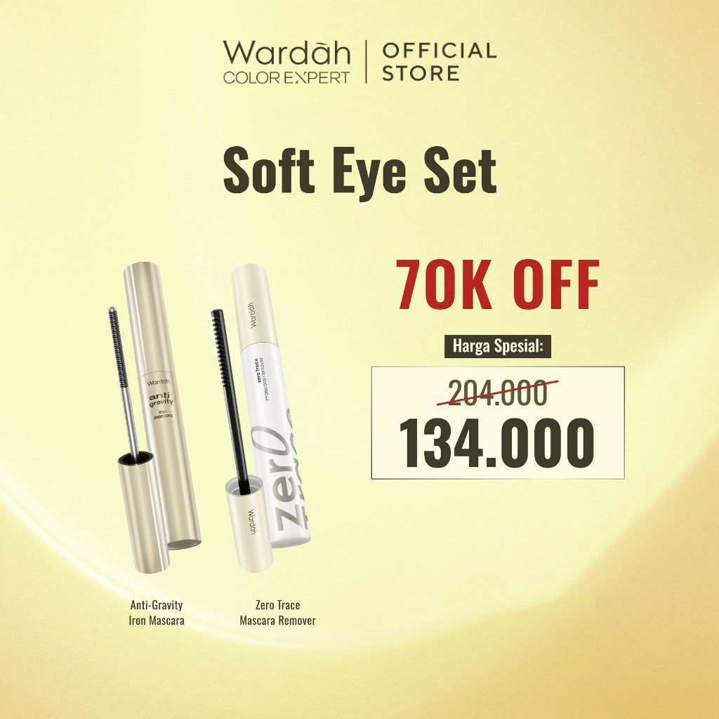 [Wardah Member Exclusive] NEW! WARDAH Mascara - Anti-Gravity Iron Mascara, Hi-Impact Volumizer Mascara, Wardah Zero Trace Mascara Remover - Bulu Mata Lentik Tebal Panjang Natural Maskara Sashfir Ringan Tahan 24 Jam Smudgeproof Waterproof No Clumpy -Makeup