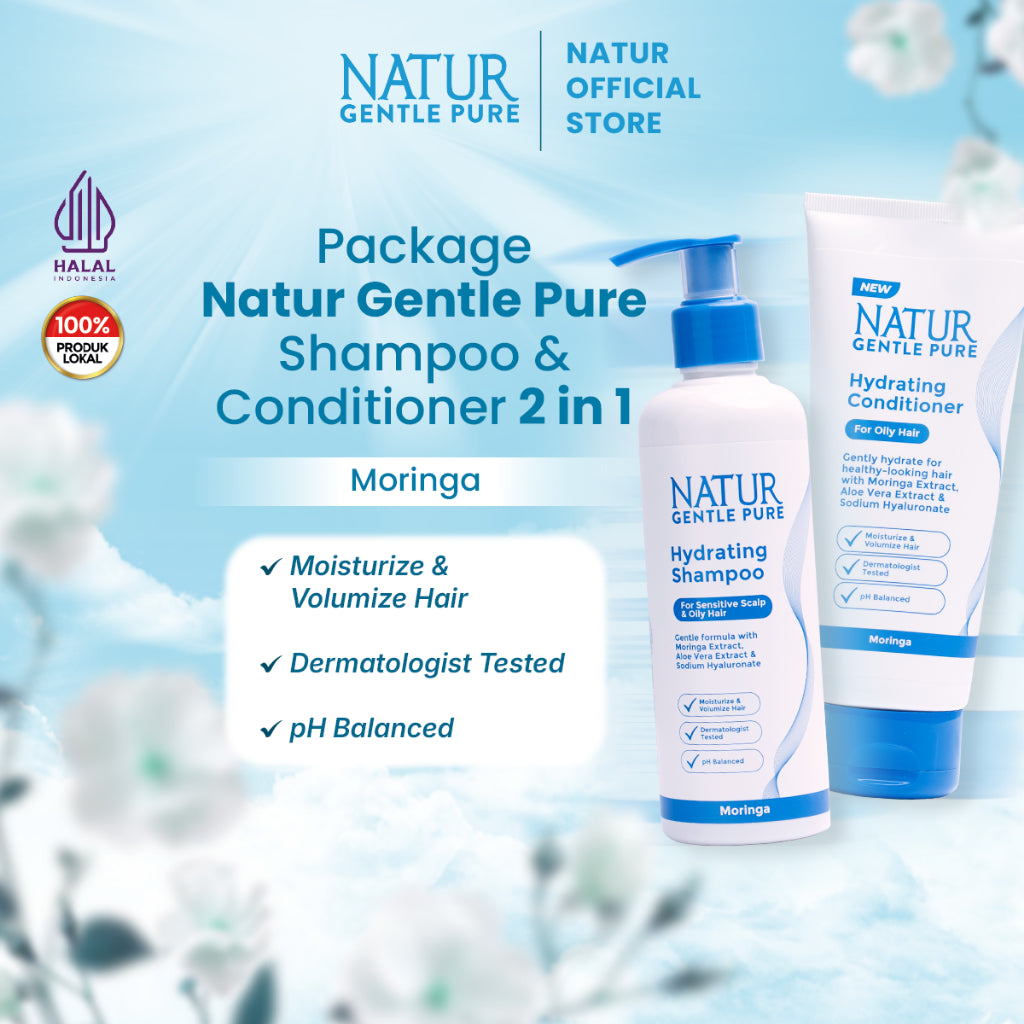 Package Natur Gentle Pure Shampoo & Conditioner 2 in 1