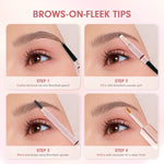Instaperfect Brows on fleek essentials- Skinveil Cover Concealer & Browflash 3-in-1 Brow Perfector- Razor-Free  Brow Make Up- Untuk Tampilan Mata Lebih Flawless