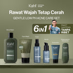 [SPECIAL 11.11 : KAHF BUNDLE 6IN1 PAKET GANTENG TANPA RIBET] Paket Complete Set (Face Wash + Toner + Serum + Sunscreen Moisturizer + Body Wash + Deodorant) - Rawat Wajah Tetap Cerah & Tanpa Jerawat - Suitable for Daily Use