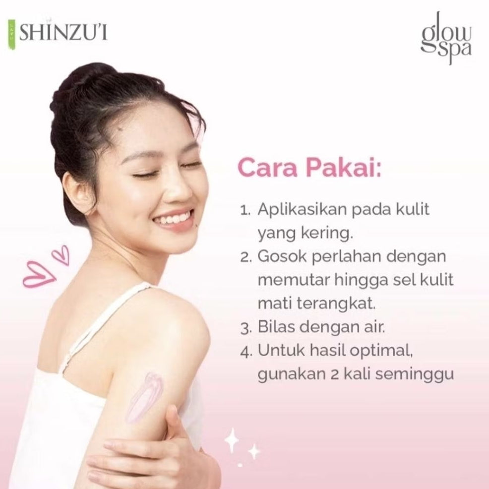 Shinzu'i Glow Spa Gel Eksfoliasi Ichigo Tube 130 ml