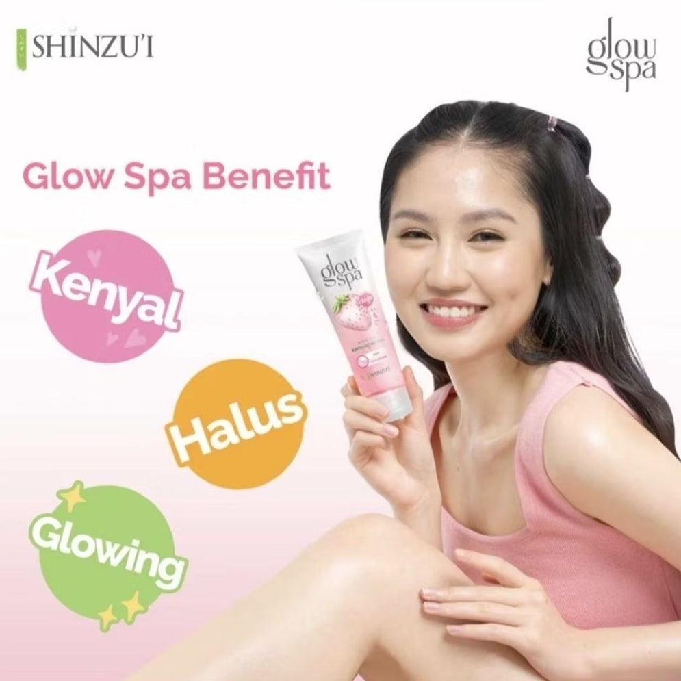 Shinzu'i Glow Spa Gel Eksfoliasi Ichigo Tube 130 ml