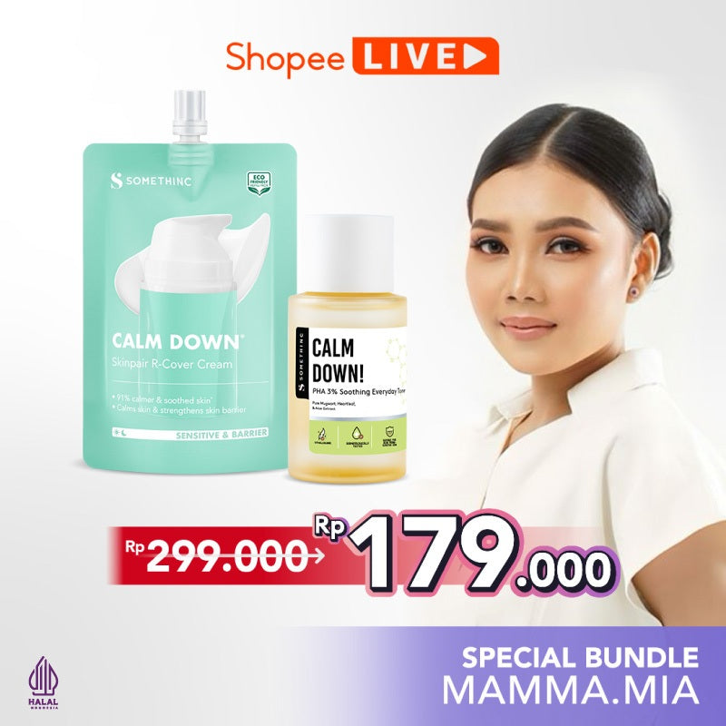 [SPECIAL MAMAMIA] SOMETHINC [2PCS] Calm Down Moist Refill x Toner 40ml