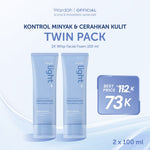 WARDAH Lightening Low pH Nano Niacinamide Hyaluronic Zinc Whip Facial Foam | Light+ Facial Wash Skincare Face Wash Sabun Cuci Muka Cleansing Pembersih Wajah Terhidrasi Wajah Bersih - Busa Lembut - Untuk Kulit Normal Cenderung Berminyak - Skincare