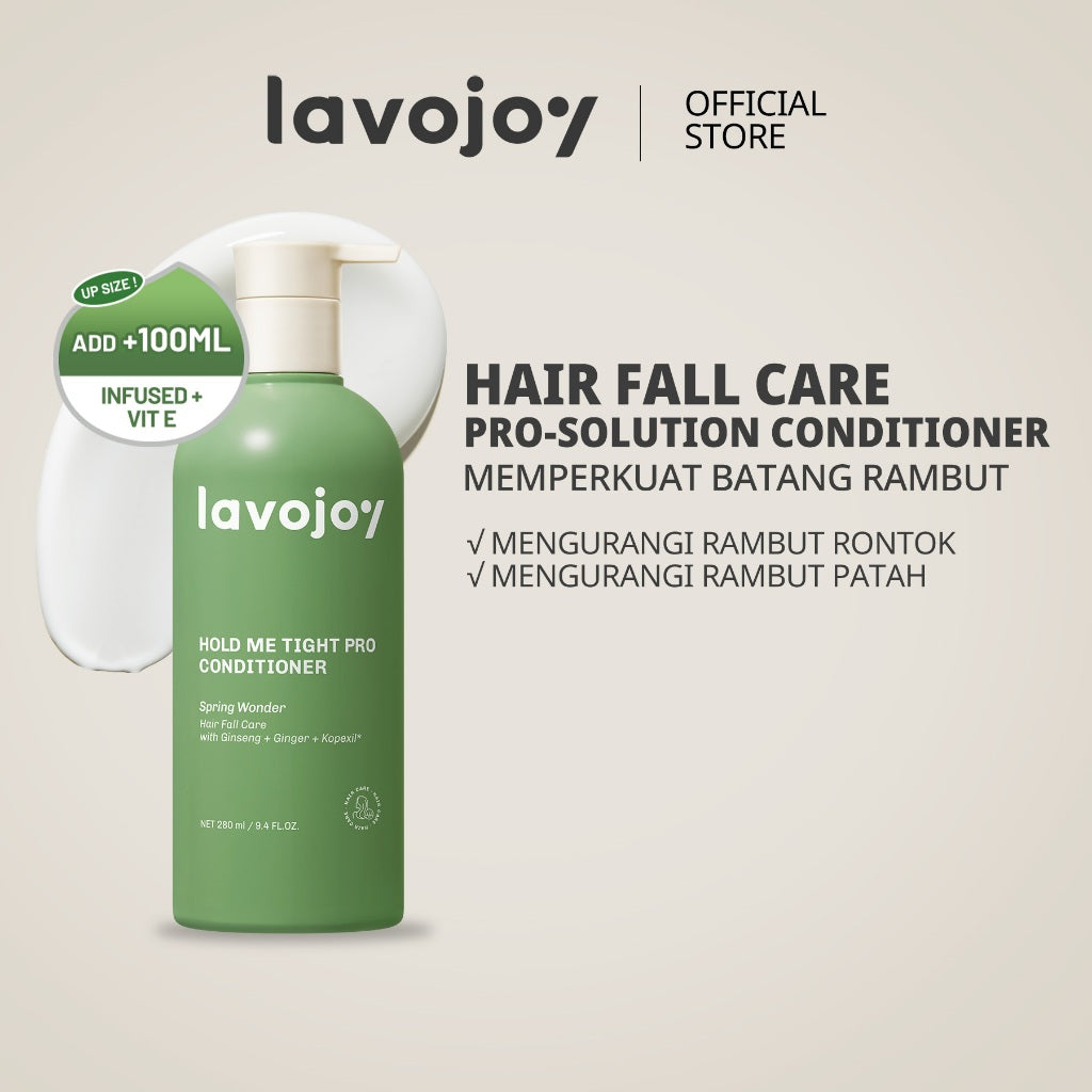 Lavojoy Hold Me Tight Pro Conditioner Spring Wonder | Hair Conditioner | Kondisioner Rambut | Perawatan Rambut Rontok | Mempercepat Pertumbuhan Rambut | Memperkuat Akar | Menutrisi Rambut | Conditioner Ginseng