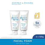 [TWINPACK] SENKA Perfect White Clay Facial Foam From Japan 120gr [BUY 2 GET 4 Kuota Terbatas/Hari]