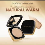 Glowsicha - Velvet Perfect Two Way Cake - Bedak Padat Mencerahkan,natural light,natural warm, golden biege