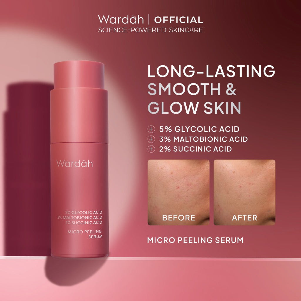 WARDAH Serum Complete Series For Every Skin Concern - Exosome PDRN Serum Tosca, Retinal Serum Silver, Acnederm, C-Defense, Lightening, Crystal Secret, Renew You, Hydra Rose, Symradiance 399, Perfectyl Perfect Bright, Peeling Exfoliating Serum - Skincare