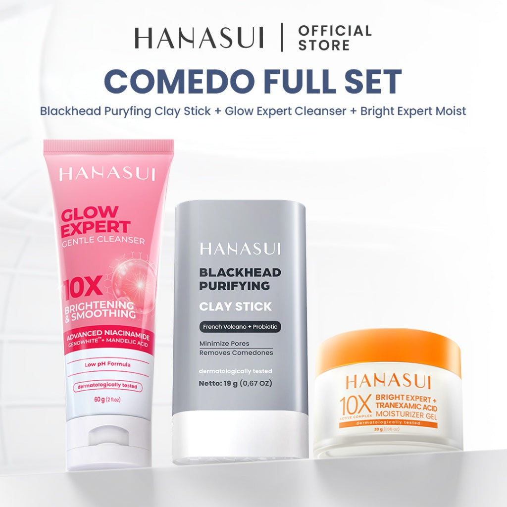 [NEW] HANASUI Clay Stick Mask - Masker Wajah Mencerahkan Mengangkat Komedo Menyamarkan Pori & Menenangkan Jerawat