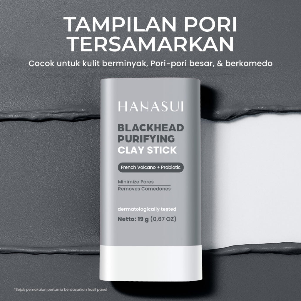 [NEW] HANASUI Clay Stick Mask - Masker Wajah Mencerahkan Mengangkat Komedo Menyamarkan Pori & Menenangkan Jerawat
