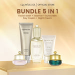 Glowsicha Bundle 6in1 (3pcs Day Cream + 3pcs Night Cream Jelly Booster) Krim Siang Malam Cerah Glowing Niacinamide UV Filter Gold Gel Cream Wajah Lembab Mencerahkan Skincare Harian Paket Lengkap Perawatan Wajah Krim Siang Malam Halus Lembut BPOM