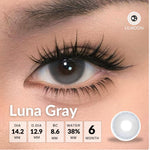 [Fuji Favorite] [New Arrival] Lilmoon Softlens Kualitas Jepang softlens minus (0 sd -8.50) Luna Gray Lensa minus/natural contact softlens/softlens warna/Lensa kontak