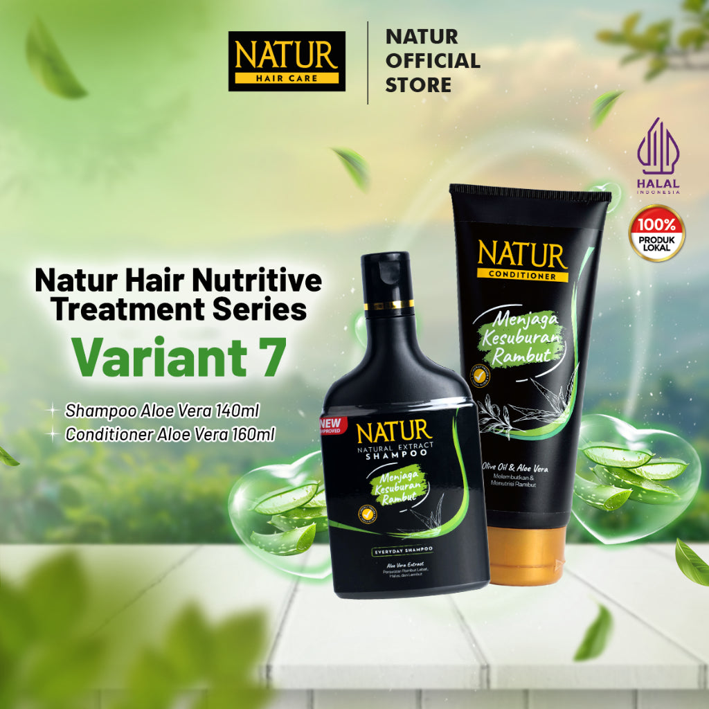 Natur Nutritive Treatment Series | Paket Rambut Lebih Tebal - Paket Rambut Kering Rusak