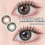 [New Style]Magister Softlens Minus Blush Girl Series Buff Brown 14.2mm~14.5mm Contact Lens 6Months