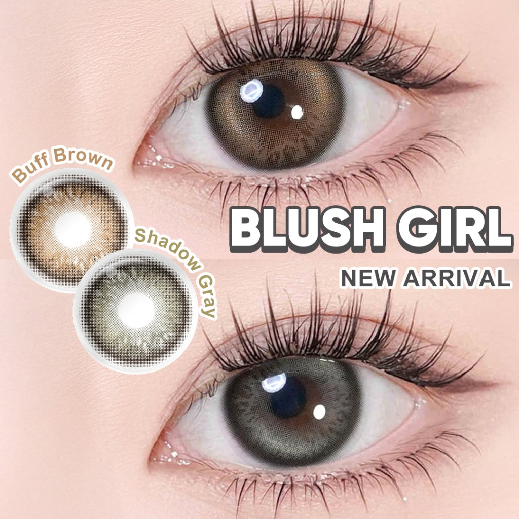 [New Style]Magister Softlens Minus Blush Girl Series Buff Brown 14.2mm~14.5mm Contact Lens 6Months