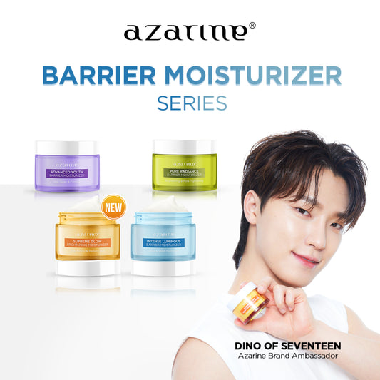 Azarine Barrier Moisturizer Series Pelembab Wajah Cream Gel Facial Moisturizer Instant Moist Mencerahkan Kulit Kusam Berjerawat Sensitif 30g