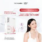 NEWLAB Mini Brightlogy C-Gluta 360 | Minuman Glutathione BPOM| Glutathione Supplement untuk Mencerahkan 7 Sachet