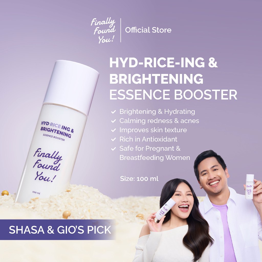 Finally Found You! BUNDLE 2 PCS: Soy Bright! Moisturizer 30gr & Hydriceing Brightening Essence Booster 100ml