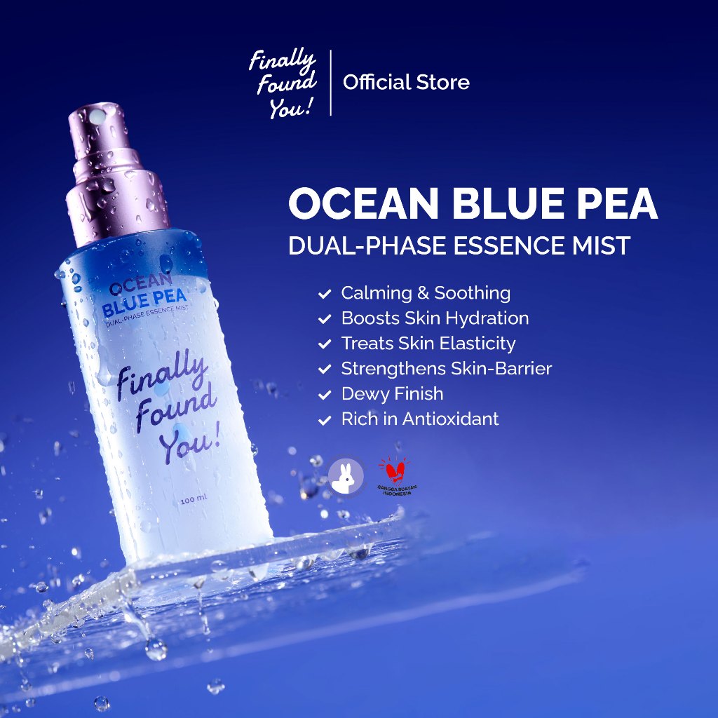 Finally Found You! Ocean Blue Pea Dual-Phase Essence Mist 100ml
