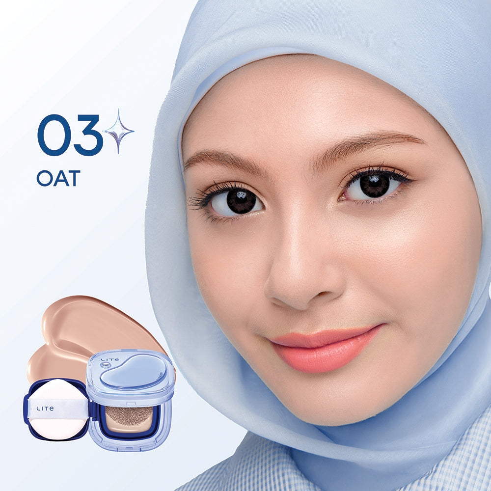 NEW LAUNCH! Wardah Lite Skin Filter Cushion 11 g - Wardah Skin Filter Cushion - Make Up Ringan Tahan 8 Jam - Flawless Coverage Powder Foundation Glad Setting BB Cream Soft Satin and Glow | Lightening | Light Plus | Light + | Lightplus Makeup