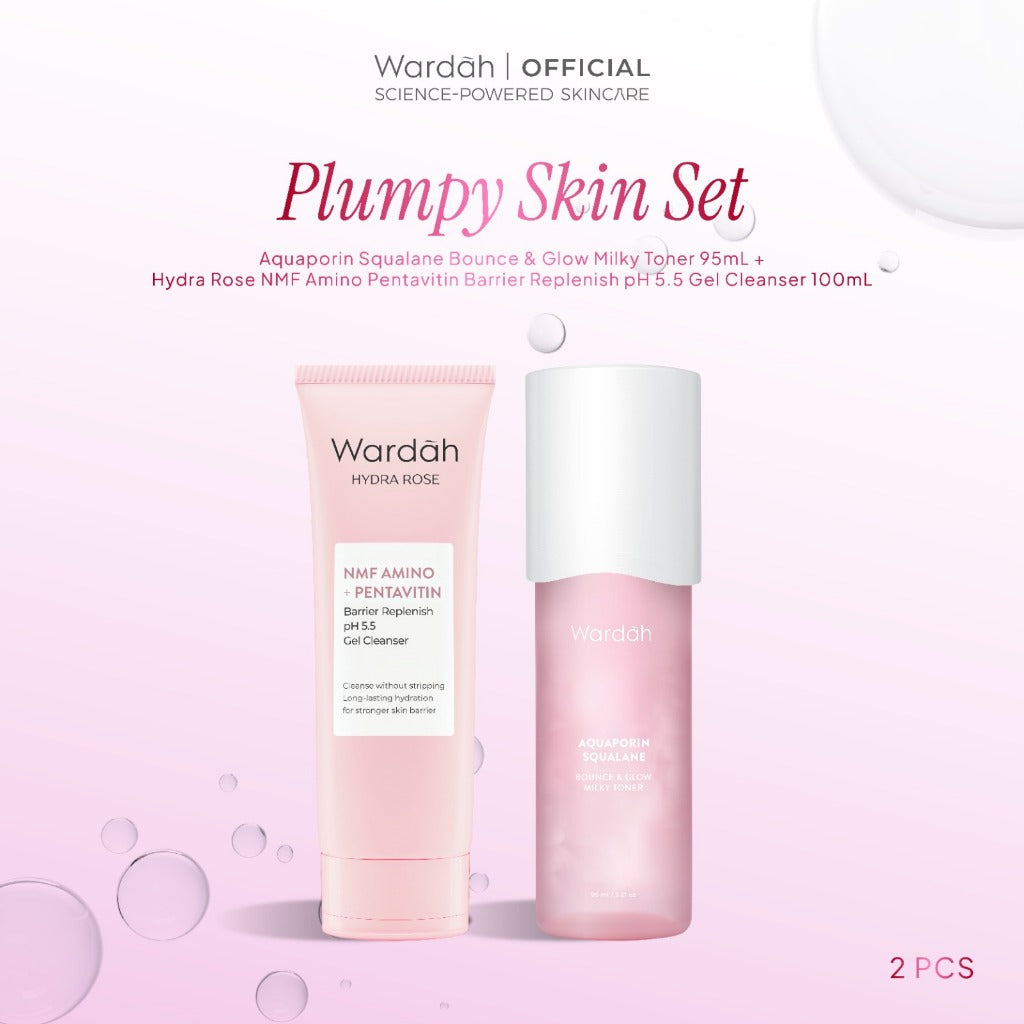 NEW! WARDAH BEST COMBO HEMAT Paket Toner dan Face Wash Low pH FREE Sheetmask - Eksfoliasi, Hidrasi, dan Melembabkan Kulit - Skincare