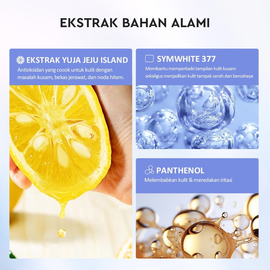 [BIG MOIST]Glad2Glow Yuja Symwhite 377 Dark Spot Moisturizer 100g menghilangkan bekas jerawat brightening night cream day cream Hilangkan Flek & Tenangkan Kulit Skincare Pelembab Esensi Wajah Perawatan Kulit Pelembab Wajah Pembersih day cream tone up g2g