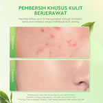 [New]Glad2Glow Matcha Salicylic Acid Acne Facial Cleanser 80ml Anti Jerawat Kontrol Minyak Face Wash Oily Acne Prone Skin Friendly sabun cuci muka g2g