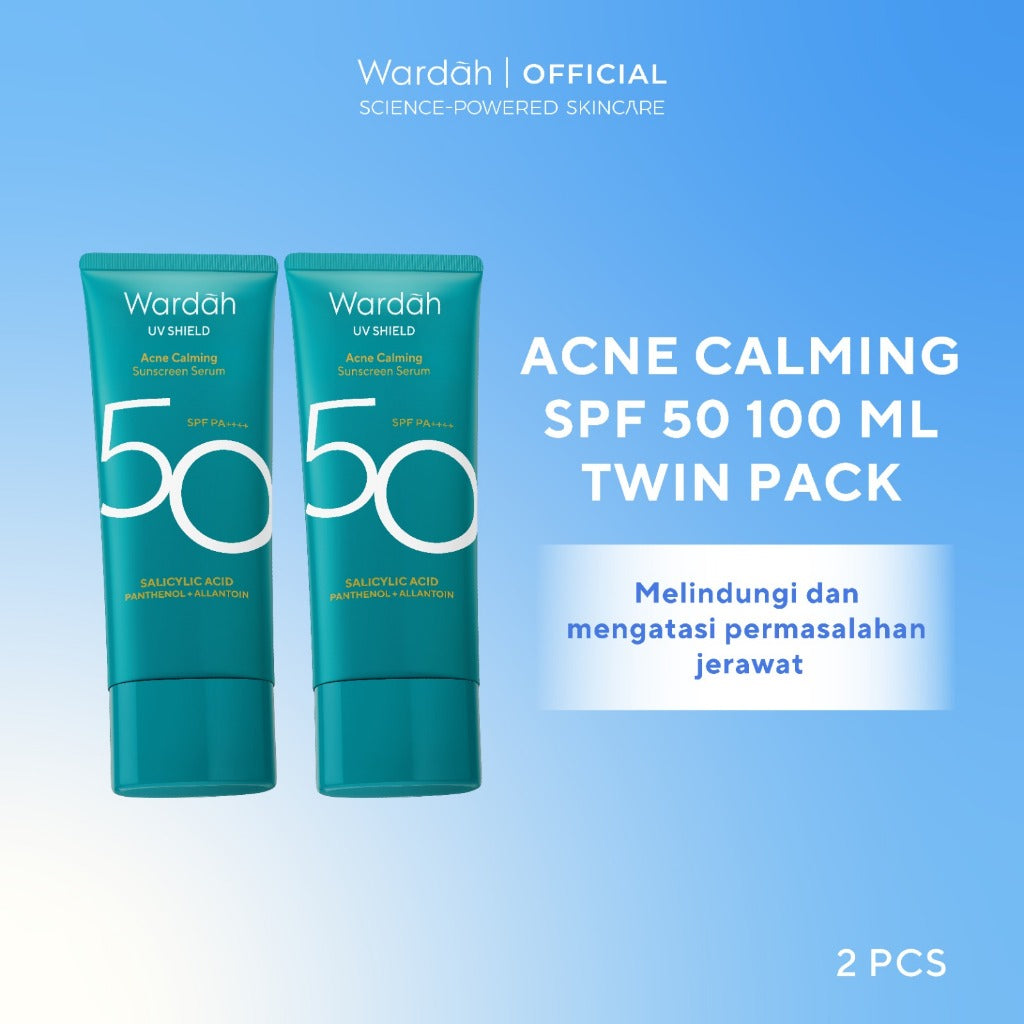 WARDAH Twin pack UV Shield Acne Calming Sunscreen 2 pcs - Skincare